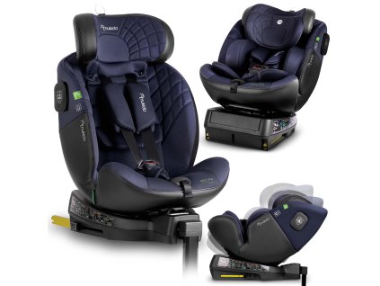 Dětská autosedačka Nukido Aero Line černá-modrá 0-36 kg ISOFIX