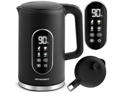 Elektrický konvice 1,7l Berdsen BD-712 černá-stříbrná