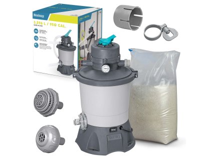 Písečná filtrace 3596 l/h + Písek 25kg Bestway