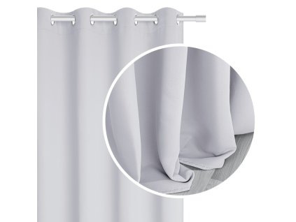 Blackout zatemňovací závěs 140x250 bílý připravený na průchodky Hold Blackout