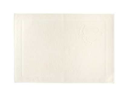 Koupelnová předložka 50x70 stop krémové bavlněné froté 650g/m2 Faro