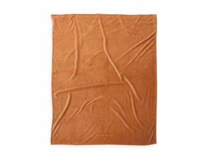 Přehoz z mikrovlákna 150x200 Tom Tailor oranžový jednobarevný