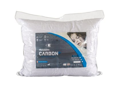 Antialergický polštář 40x40 Carbon Antistress 0,25 kg bílý s uhlíkovými vlákny AMW