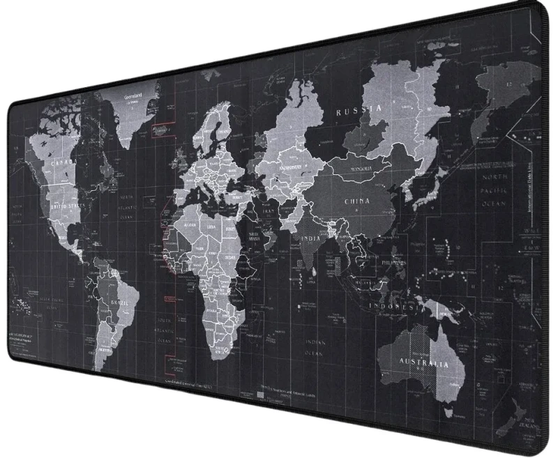XXL herní stolní podložka pod myš s mapou světa