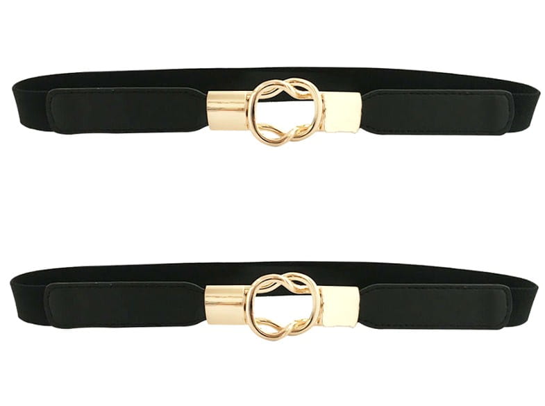 Elegantní dámský elastický pásek na šaty, 67-90 cm, šířka 2,5 cm, syntetický materiál