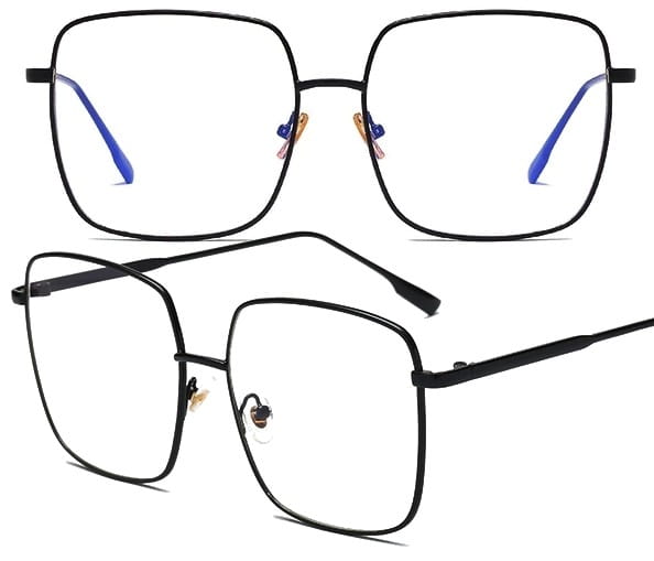 Stylové Pilotní Brýle s Čtvercovými Kovovými Obroučkami, UV400 Ochrana, Šířka 140mm