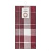 Sada kuchyňských utěrek 2ks 50x70 Mona burgundy white check Eurofirany