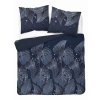 Ložní prádlo z mikrovlákna 220x200 navy blue leaves 4978 B Light 71