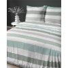 Saténové ložní prádlo 220x200 bílé šedozelené pruhy 5053B Home Satén 27