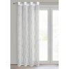 Záclona 140x250 Aleni bílá připravená na smyčce Eurofirany