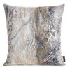 Dekorační povlak na polštář 45x45 Sofi silver champagne s lesklým velurovým potiskem Eurofirany