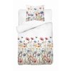 Bavlněné povlečení 140x200 Bílé s letními lučními květy - barevné povlečení v boho stylu, 100% bavlna - 5341 A - Soft Meadow