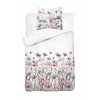 Bavlněné povlečení 140x200Bílá s pastelovými lučními květy - romantické boho povlečení, 100% bavlna - 5341 B - Soft Meadow