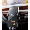 Držák do ventilačního otvoru automobilu pro telefon, černý, plastový, pro telefony 4~7,5 a