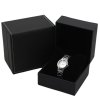 Elegantní Pouzdro na Hodinky a Šperky z kvalitní umělé kůže, Matná Černá, 110x100x70 mm