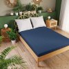 Prostěradlo s gumou 220x200 tmavě modré 100033/JEG/007/220200/1