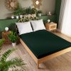 DREAMY PREMIUM froté prostěradlo s gumičkou, šířka 220 x výška 200 cm, barva 035 tmavě zelená;láhev 100034/FRG/035/220200/1
