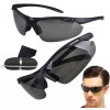 Pánské sportovní sluneční brýle s polarizací, černé, kovový rám, UV 400 kat. 3 filtr