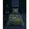 Svítící ložní prádlo 160x200 farma barevná zvířata 5407 A Fluo 68