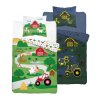 Svítící ložní prádlo 160x200 farma barevná zvířata 5407 A Fluo 68