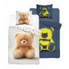 Svítící ve tmě ložní prádlo 160x200 Plyšový medvídek 5416 A Fluo 68