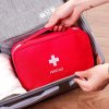 Cestovní Lékárnička Organizér na Léky ve Výrazné Červené Barvě, Sada 3 Ks, Rozměry 24x14x8 cm, 18x13x3 cm a 14x11 cm, Voděodolný Plast