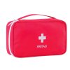 Cestovní Lékárnička Organizér na Léky ve Výrazné Červené Barvě, Sada 3 Ks, Rozměry 24x14x8 cm, 18x13x3 cm a 14x11 cm, Voděodolný Plast