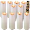 ECO LED svíčky bílá sada 10 ks s bateriemi