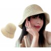 Dámský slaměný plážový klobouk FISHER BUCKET HAT, světlá sláma, univerzální velikost 56-58 cm