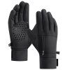 Unisex lyžařské rukavice s dotykovou funkcí, voděodolné a zateplené, velikost XL, černé, polyester