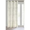 Záclona 140x250 Luna 2 bílé béžové sametové listy připravené na vias Limitovaná kolekce Eurofirany