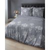 Flanelové povlečení 220x200 šedé květy 4946 B Flanel 2024