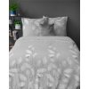 Flanelové ložní prádlo 220x200 šedé listy 4943 B Flanel 2024