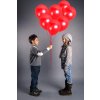 Sada 50 červených balónků z latexu, 30 cm