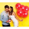 Sada 50 červených balónků z latexu, 30 cm