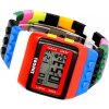 Unisexové barevné želé hodinky s digitálním ciferníkem, silikonový náramek, 23 cm