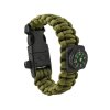Náramek SURVIVAL s doplňky - zelený