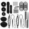 Profesionální Kadeřnická Sada pro Účesy s 21 Prvky, Černé Sponek a Gumiček na Vlasy