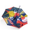 Klasický Deštník s Barevným Potiskem, Průměr 95 cm, Vinylová Tkanina