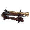 Kapslová pistole na dřevěném stojanu - replika z 18. století - 154S