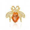Dekorativní křišťálová brož s hmyzem BZ216