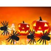 Halloweenský pavouk 4 ks velké dekorace strašidelné
