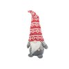 Vánoční skřítek ghost grey gnome s vousy na vánoční stromeček 38cm soft