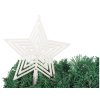 VÁNOČNÍ STROMEK HVĚZDA VÁNOČNÍ STROMEK TOP NEROZBITNÝ BÍLÝ