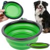 Silikonová miska pro psy skládací turistická karabina 400ml
