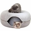 Pelíšek pro kočky Donut, průměr 50 cm, výška 20 cm, plstový