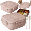 Lunch box s přihrádkami a příbory