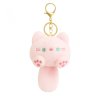 Přívěsek na klíče, plyšové kotě s ocáskem, růžové BRL364R