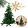 VELKÝ UMĚLÝ VÁNOČNÍ STROMČEK PE+PVC JAKO ŽIVÝ SMRK 120 CM HUSTÝ CHO04