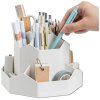 Otočný organizér na školní potřeby, držák na pera s přihrádkami